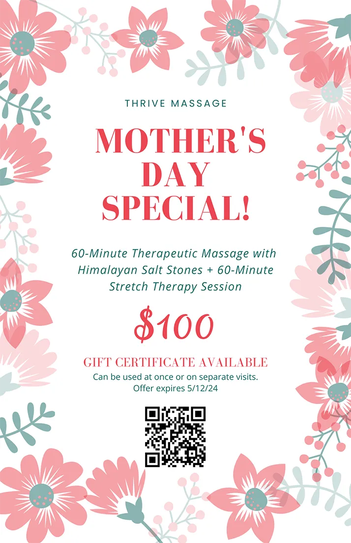Massage Therapy The Woodlands TX Mother Day Special