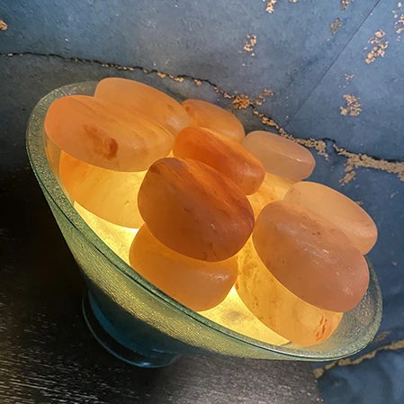 Himalayan Salt Stones in a bowl.