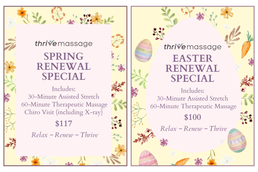 Massage Therapy The Woodlands TX Spring & Easter New Patient Specials 