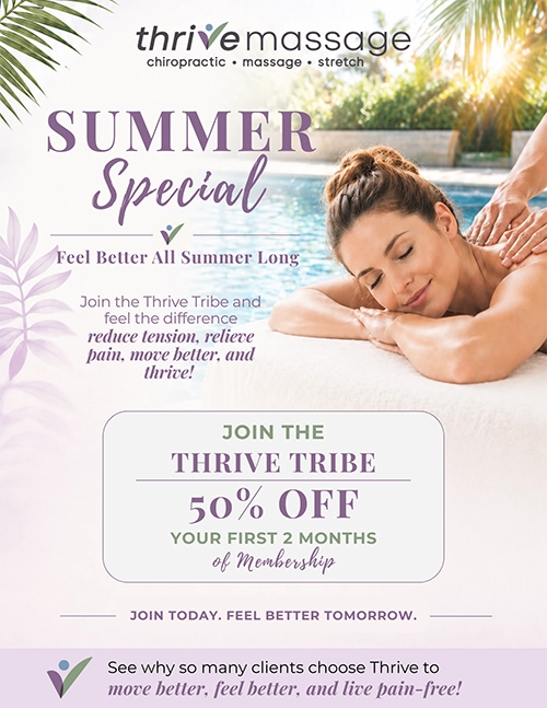 Massage Therapy The Woodlands TX Summer Pop-up